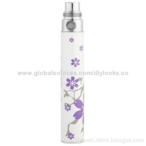 Quit Smoking 650mAh Flower Style Battery for E-cigarette (Purple), Sized 71 x 14mm